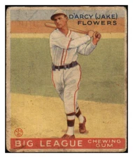 1933 GOUDEY #151 JAKE FLOWERS DODGERS GD-VG 446803 (KYCARDS)