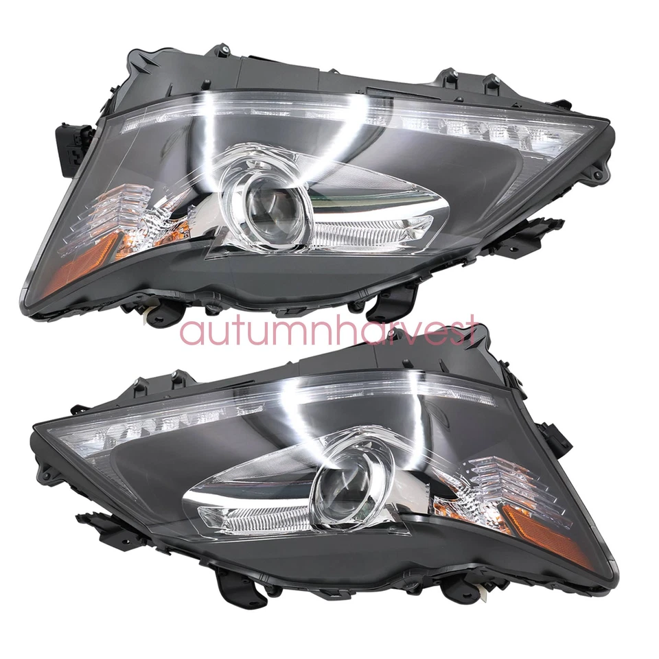 HID w/o AFS LED DRL Projector Headlight L + R For 2013-2015 Lexus GS350 GS450h - Image 4 of 4
