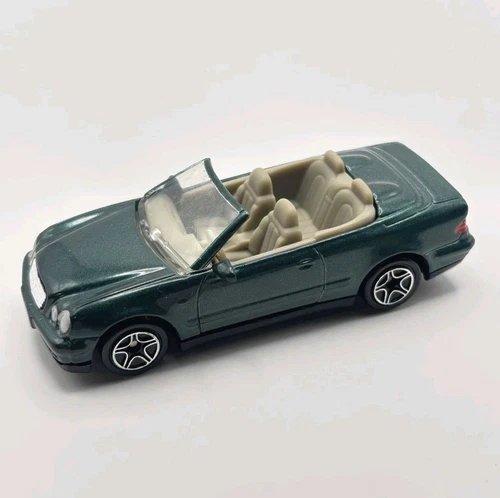 Vintage Matchbox Mercedes Benz CLK Convertible Green Open Road Touring Car 1999