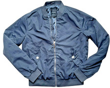 Giubbotto bomber Jennifer Taylor donna blu navy taglia S leggero zip casual a strati