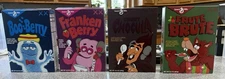 KAWS X Monster Cereals & Figures Set Of 4 BooBerry CountChoc FrankenBerr FruteBr