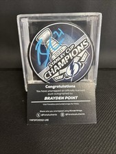Brayden Point Tampa Bay Lightning Signed 2021 Stanley Cup Puck Fanatics