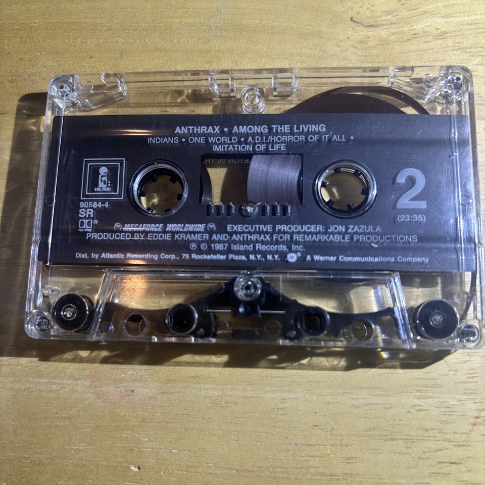Anthrax Among The Living Cassette 1987 Island Records - Image 3 of 4