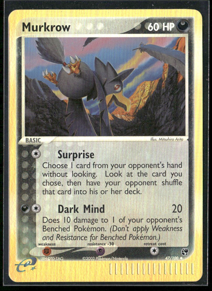 Murkrow Sandstorm 47/100 Reverse Holo NM