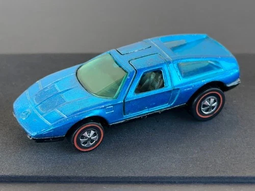 Vintage Hot Wheels Redline 1972 Blue Mercedes Benz C-111 - High Grade! No Res!