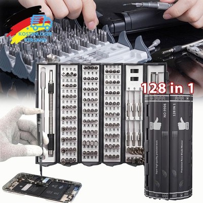 128-in-1 Feinmechaniker Schraubendreher Set Werkzeugset Bit Für PC/Handy/Brillen