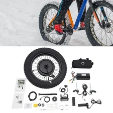 48V 1500W Rear Wheel Electric Bike Conversion Kit, LCD, 20" Tire for DIY E-Bike