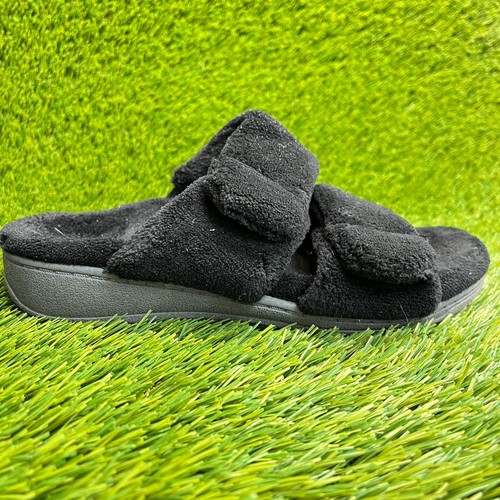 Vionic Dessie Womens Size 6 Black Casual Classic Comfort Slip On Slippers Shoes