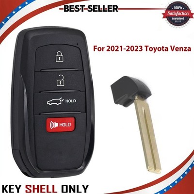 Fit For 2021-2023 Toyota Venza Smart Keyless Remote Key Shell FOB HYQ14FBX 4 B