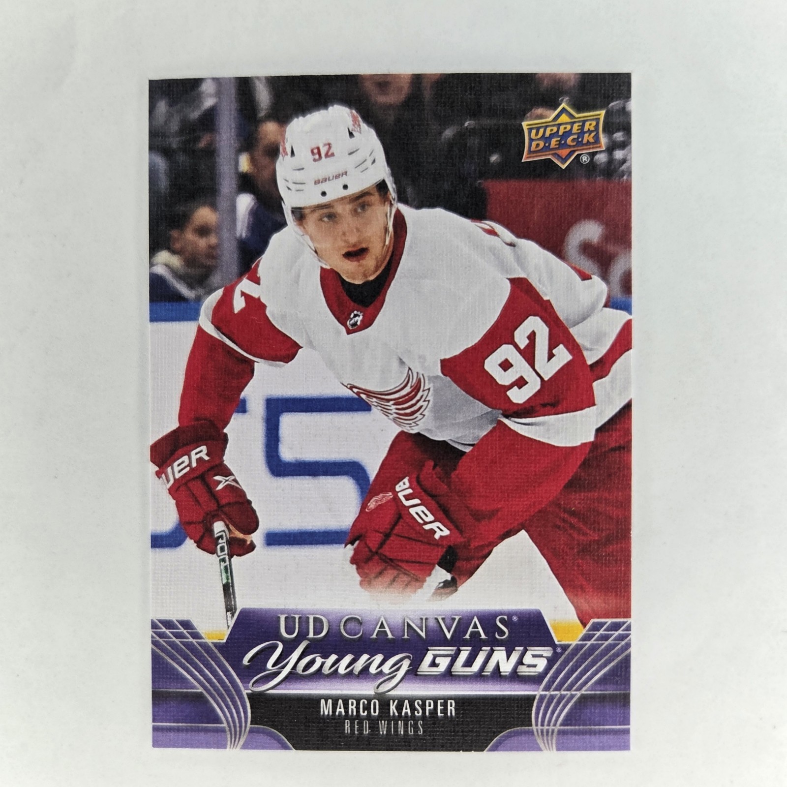2023-24 Upper Deck Series 1 Marco Kasper UD Canvas Young Guns C118 Red Wings