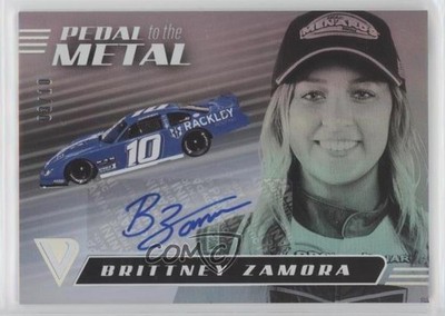 2021 Chronicles Pedal to the Metal Holo Silver 3/10 Brittney Zamora #17 Auto 7m3