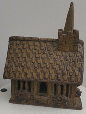 Vintage Studio Pottery Chapel Put candle/light inside Handcrafted Signed BJ