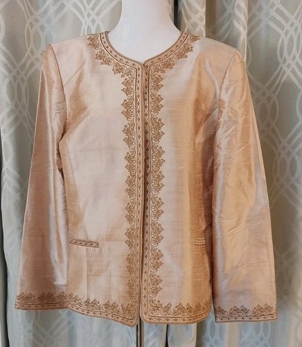 Lily & Taylor Ladies Blazer Peach SIZE 18