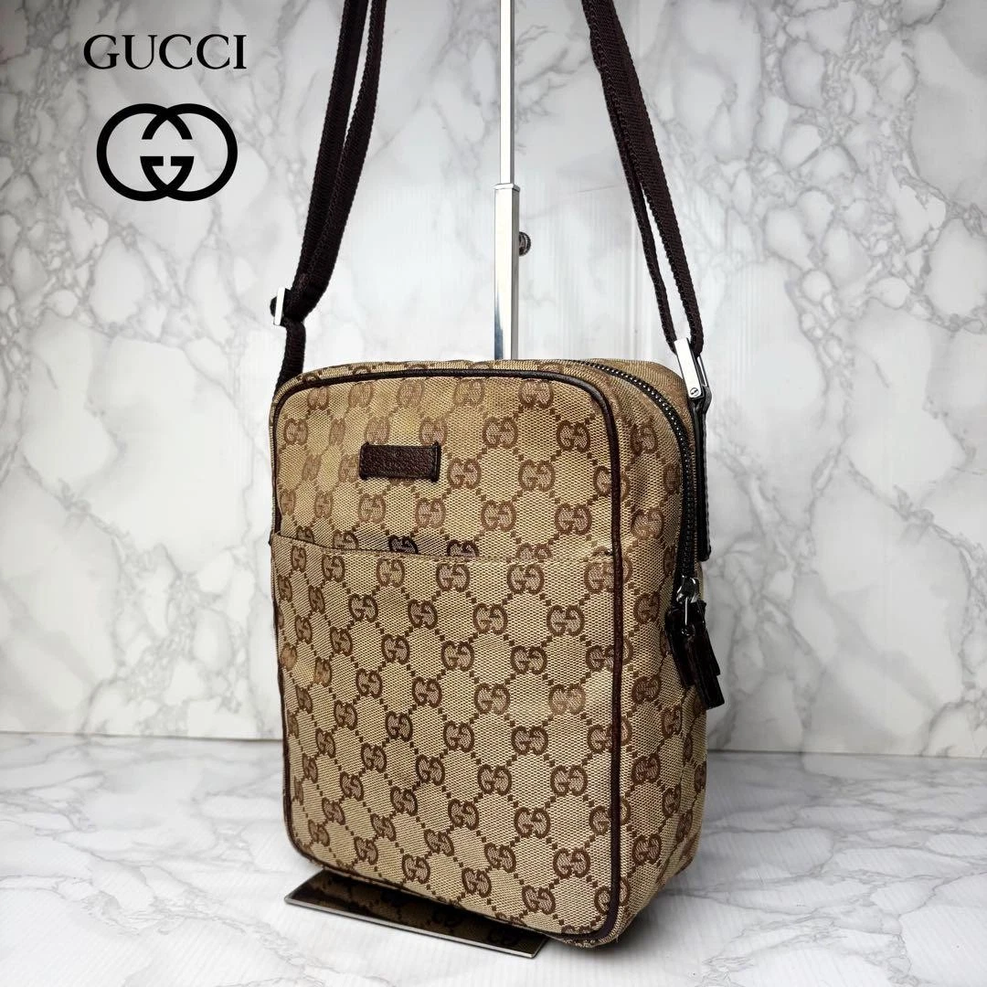 Gucci 051 Sac à bandoulière Gg toile bandoulière Kh2 m2_0406