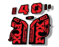 FOX 40 2021 Factory Forks Suspension Decals Sticker Set Adhesive Red