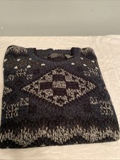 Vintage Expressions Sweater Mens Large Acrylic 90s Geometric