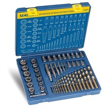 MABLEVI 49 Pcs Screw Extractor Bolt Extractor Set, Left Hand Drill Bit Set, E...