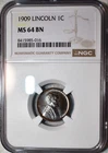 NGC MS-64 BN 1909-P Lincoln Cent, Impeccably Struck w/ Radiant Surfaces.