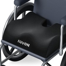 AUVON Anti-Slip Wheelchair Cushions with Front High 18 x 16 x 3 inch, Black