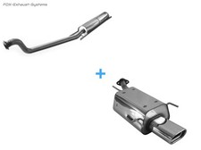  Komplettanlage ab Kat Opel Zafira A 135x80mm flachoval eingerollt