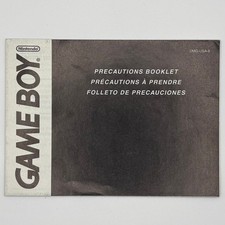 Game Boy Precautions Booklet - Original Nintendo Manual - Gameboy - Authentic