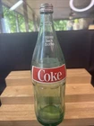 Vintage Coca-Cola Coke 12” Tall 32 Fl Oz 1 Quart Old Green Glass Bottle