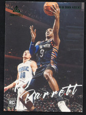 2019-20 Chronicles Luminance RJ Barrett Green Parallel #142 Rookie Card. rookie card picture