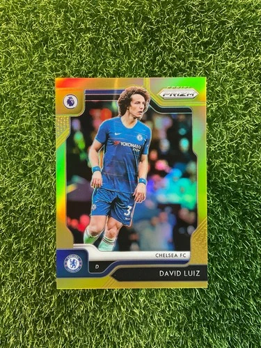 2019-20 Panini Prizm EPL DAVID LUIZ GOLD #7/10 Chelsea Arsenal