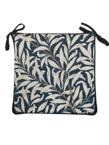 Tapiz de ébano Willow Bough almohadillas cuadradas para asientos comedor/patio/jardín/cocina - Imagen 1 de 5