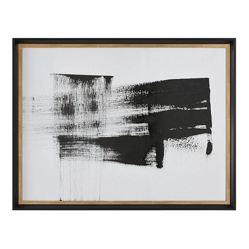 Uttermost Mystere Contemporary Plastic & Glass Framed Print in Black/White - Picture 1 of 8