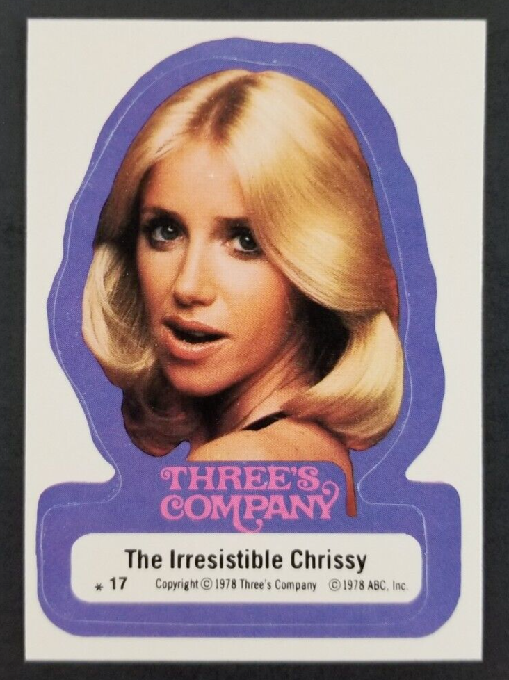 1978 THREE'S COMPANY Topps Vintage Sticker 17 😍 The Irresistible