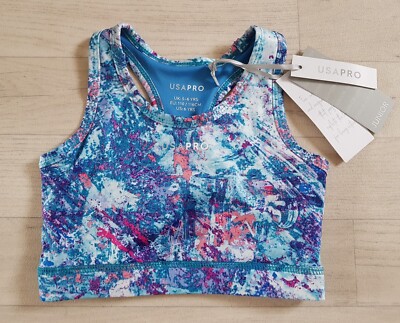 USA PRO Alter 5-6 Jahre CROP TOP Mädchen LACKSPRITZER Sommer SPORTBEKLEIDUNG Junior XS