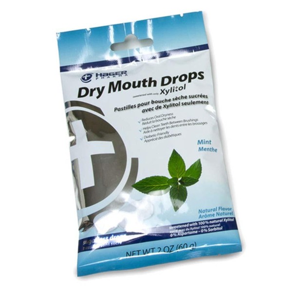 Xylitol Dry Mouth Drops Sugar MINT 2oz 014081060242a237 for sale online