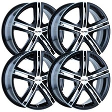 Set-4 Touren Tr62 17x7 5x1005x114.3 40mm Black Machined Wheels Rims 17 Inch