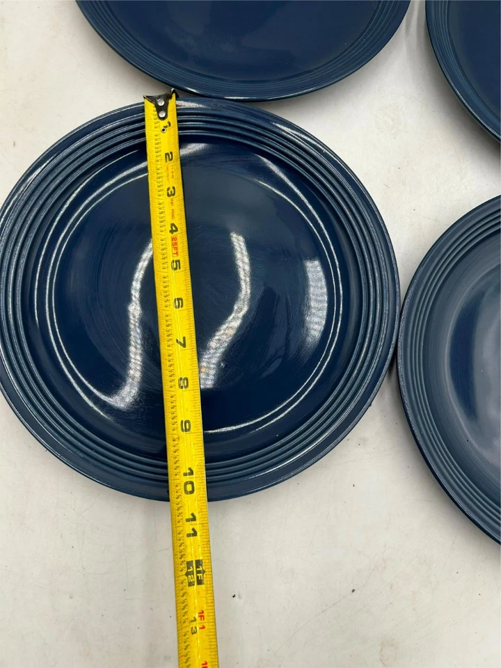 4) PRATOS DE JANTAR PRINCIPAIS COLEÇÃO CHIARA AZUL - Imagem 2 de 3