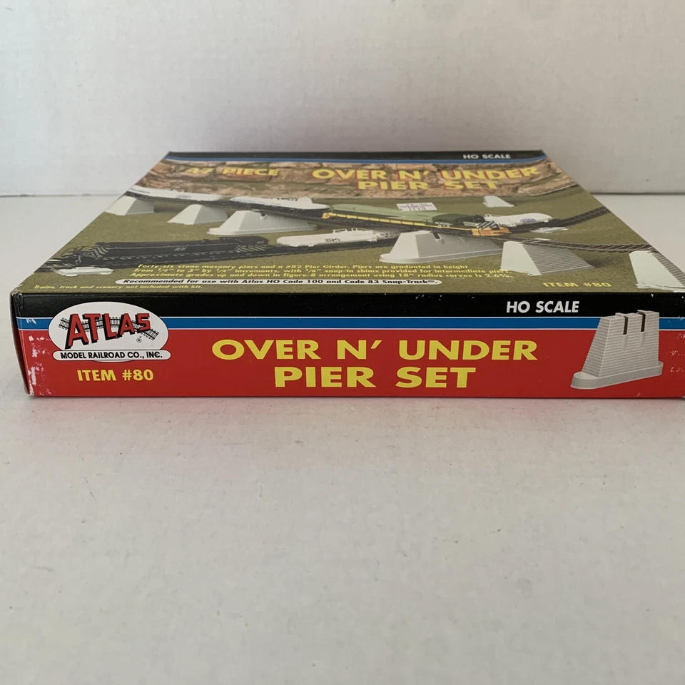 Atlas Model Railroad HO Scale #80 47 Piece Pier Set Over & Under Toy - Image 3 of 4