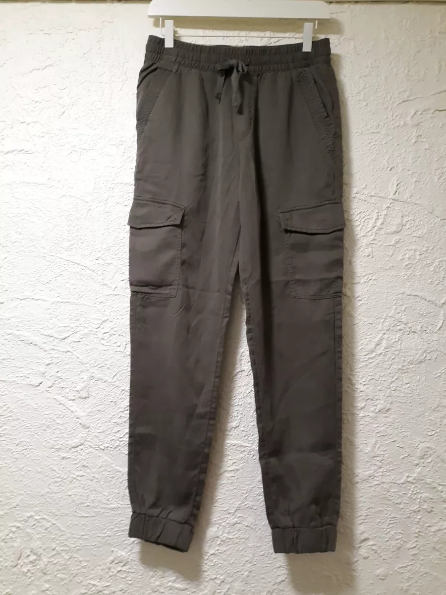 Ladies Army Green Cargo Pants Drawstring H&M Size 4 BRAND NEW W/ TAG $24.99 RARE