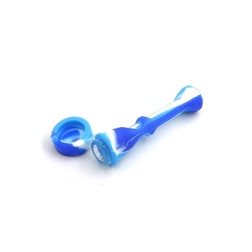 2PCS New Convenient Capped Silicone Cigarette Pipes Random Colors for Durability - Picture 6 of 16