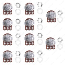 10x A500K Mini Audio Electric Guitar Pots 18mm Shaft 500K Guitar Potentiometer