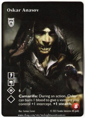 Oskar Anasov Nosferatu Full Art League Promo V:TES VTES Vampire CCG