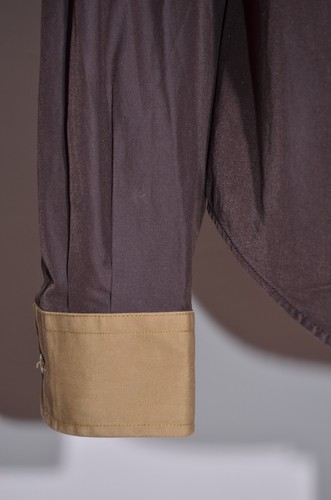 Just Cavalli Slim Fit Men's Long Sleeve Stretch Brown Shirt Size XL - Picture 4 of 7