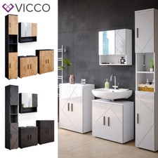 Badmöbel Badezimmermöbel Spiegelschrank Unterschrank Badkommode Irma Set Vicco