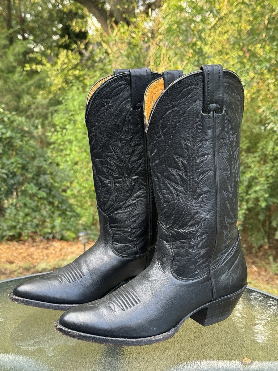 【PORTERNA】Use Point Boots NOCONA Competitor Women's 6.5 Black Leather Pointed Toe