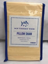 SOUTHERN TIDE PILLOW SHAM (1) SKIPJACK CHINO FULL Pineapple Yellow 