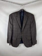 Barutti wool  cashmere check plaid pattern 2 button blazer