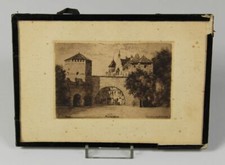 Monaco Sendlinger Cancello - Vecchio Grafica, Acquaforte - A.Siebert - Ca