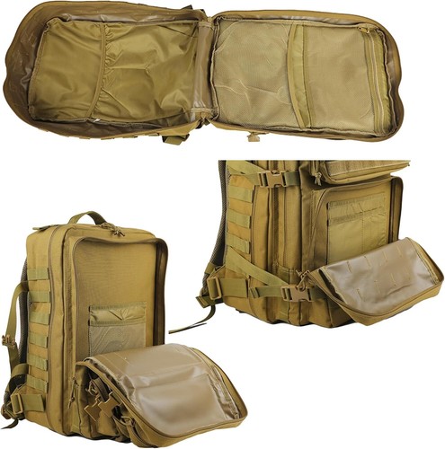 45L Large Military Tactical Backpack Army Molle Bag Rucksack 3 Day Assault Pack - Picture 12 of 20