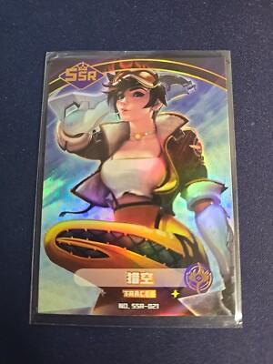 Tracer Overwatch SSR 21 Goddess Carnival Waifu Card Girl Holo Doujin Anime Sexy