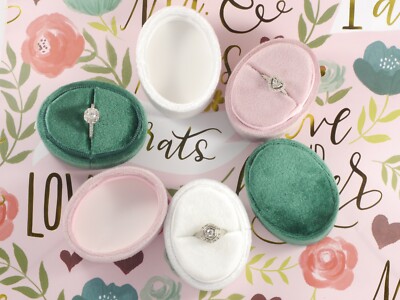 oval velvet ring box