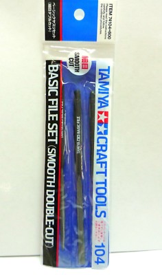 TAMIYA Craft Tools Basic File Set (Smooth Double-Cut) / 74104